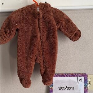Carter's Warm Brown Fleece Footie